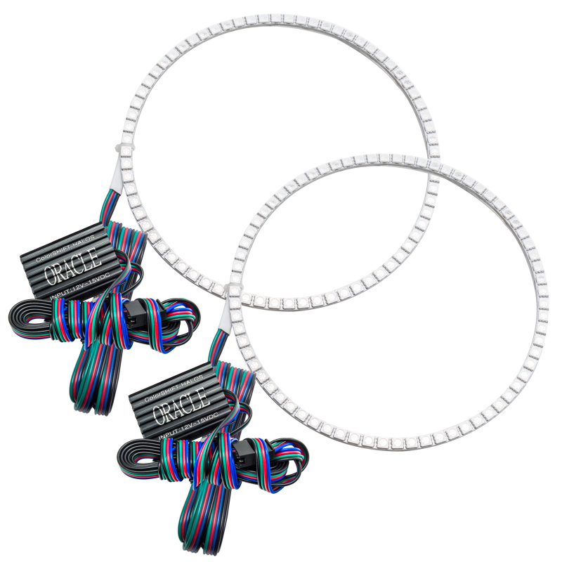 Oracle Jeep Wrangler JL/Gladiator JT LED Surface Mount Headlight Halo Kit- w/o Cntrl - 1214-334