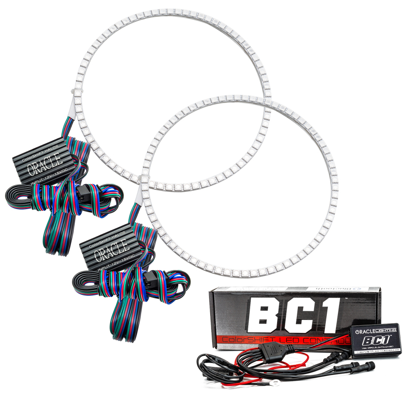 Oracle Jeep Wrangler JL/JT LED Surface Mount Headlight Halo Kit - w/ BC1 Controller - 1214-335
