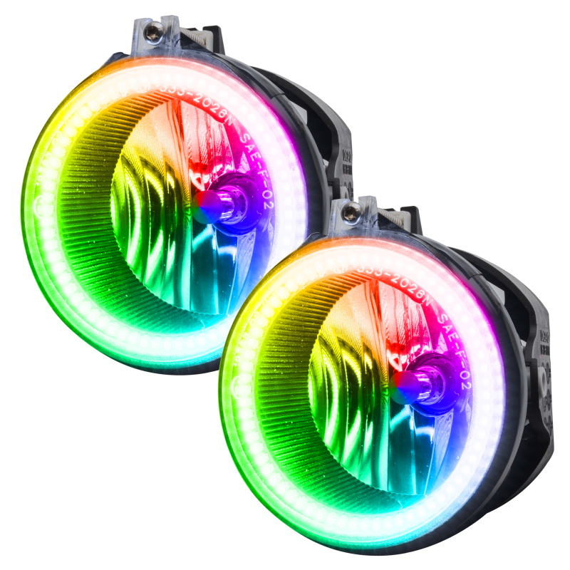 Oracle Dodge Challenger 08-14 LED Waterproof Fog Halo Kit - ColorSHIFT - 1253-333