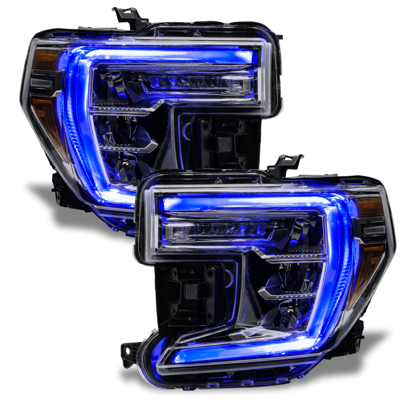 Oracle 19-21 GMC Sierra 1500 RGB+W Headlight DRL Upgrade Kit - ColorSHIFT w/o Cntrl - 1287-334