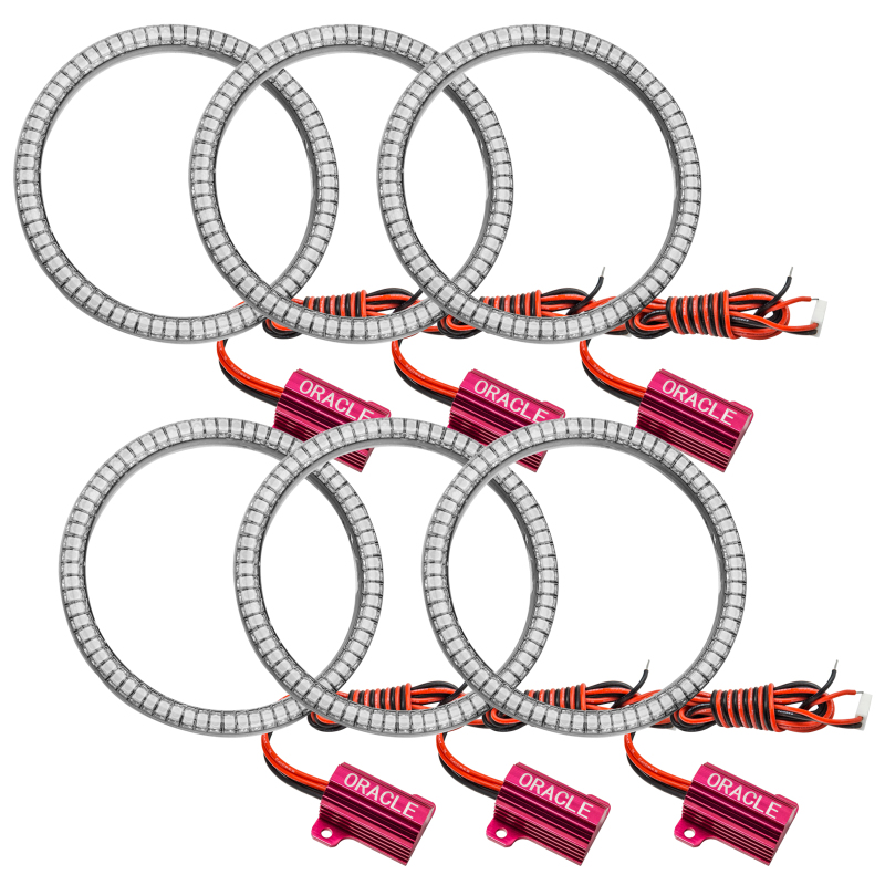 Oracle Ultima GTR LED Waterproof Tail Light Halo Kit - 6 Rings - Red - 1291-003