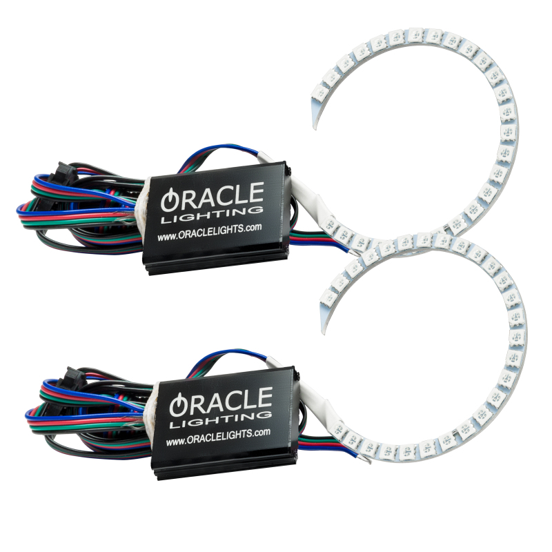 Oracle Jeep Liberty 02-04 LED Fog Light Halo Kit - ColorSHIFT - 1299-333