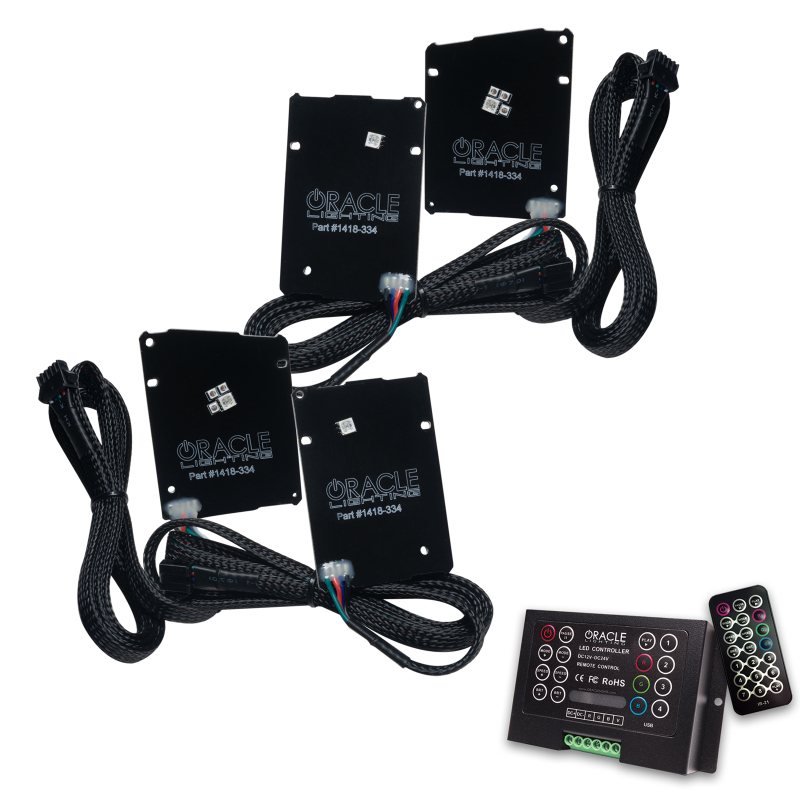 Oracle 19-21 Chevy Camaro LS/LT RGB+A Headlight DRL  Kit - ColorSHIFT w/ 2.0 Controller - 1418-333