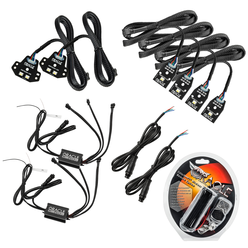 Oracle 15-21 Dodge Charger RGB+W DRL Headlight DRL Upgrade Kit - ColorSHIFT - 1443-330