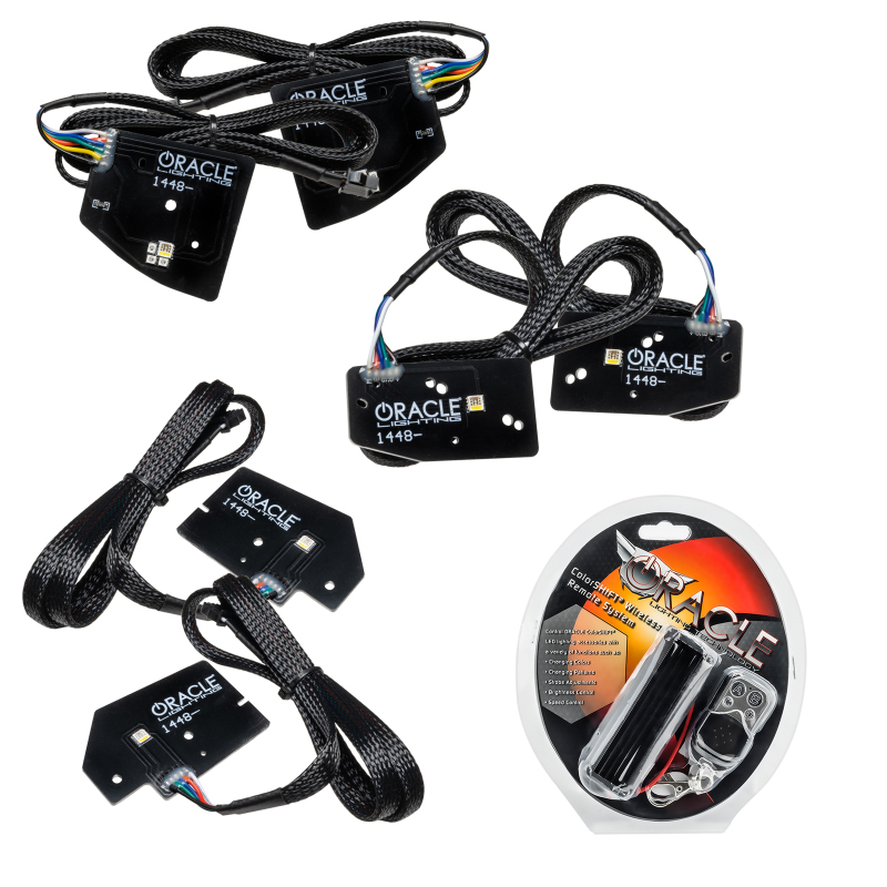 Oracle 19-21 RAM 1500 Projector LED Headlight DRL Kit - RGBW+A w/ RF Controller - 1448-330