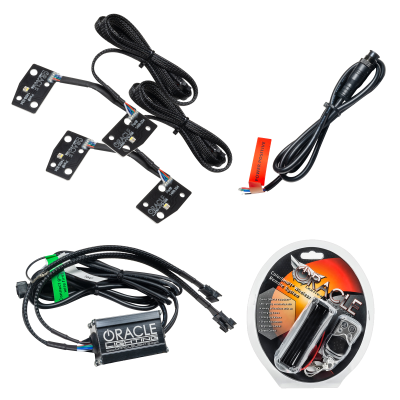 Oracle 2021 Ford Bronco DRL Upgrade w/ Halo Kit - ColorSHIFT w/ RF Controller - 1468-330