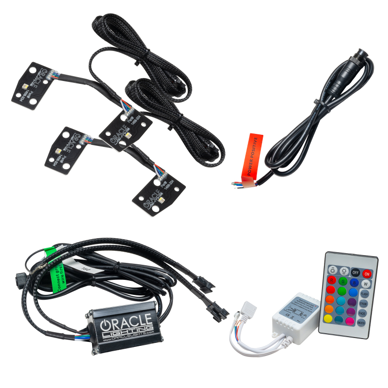 Oracle 2021 Ford Bronco DRL Upgrade w/ Halo Kit - ColorSHIFT w/ Simple Controller - 1468-504