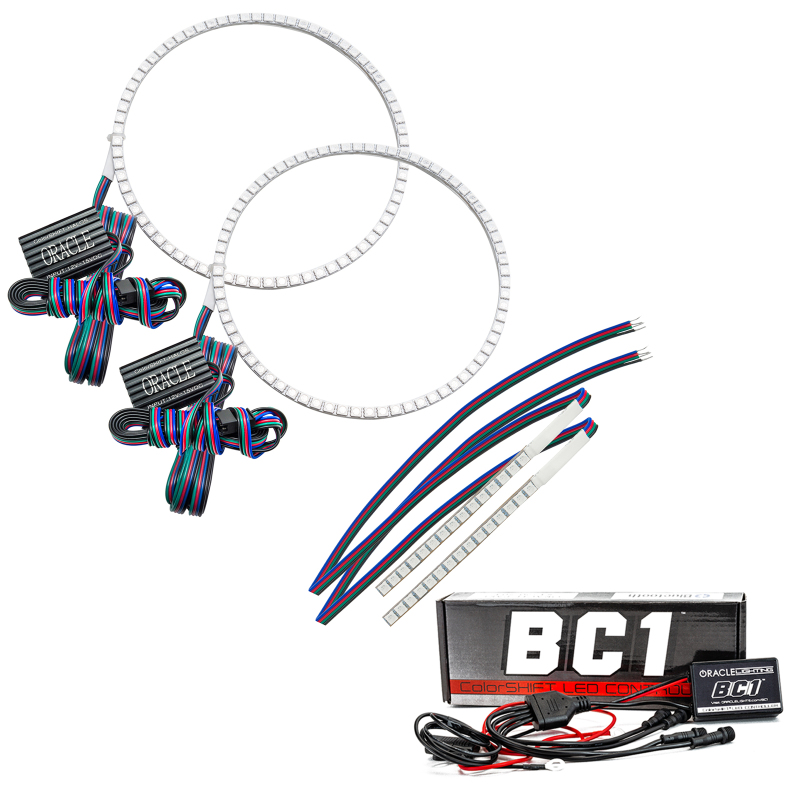 Oracle 21-22 Ford Bronco Headlight Halo Kit w/DRL Bar - Base Headlights -w/BC1 Cntrl - 1471-335