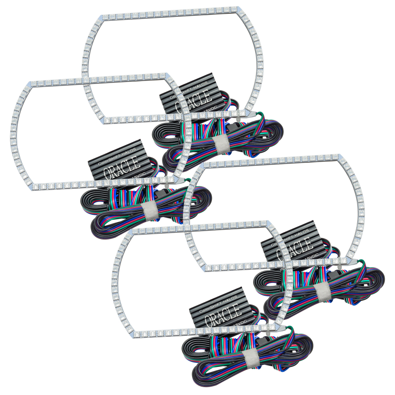 Oracle Chevy Silverado 14-15 Halo Kit Projector Style - ColorSHIFT w/o Controller - 2386-334
