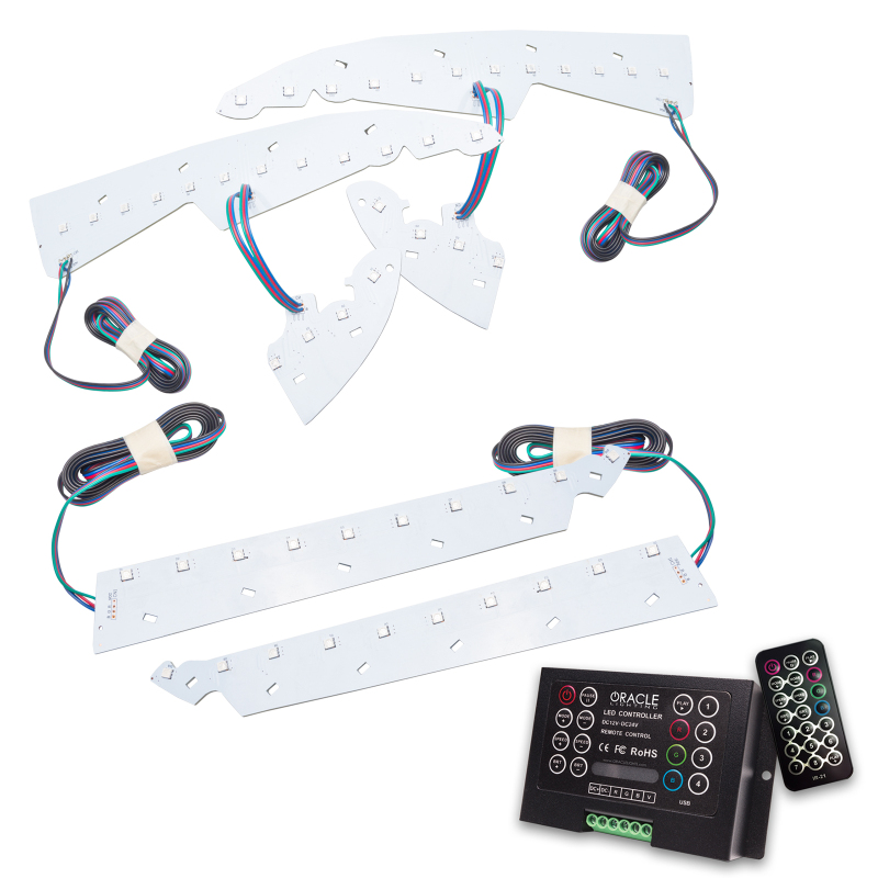 Oracle 14-15 GMC Sierra Headlight DRL Upgrade Kit - ColorSHIFT w/ 2.0 Controller - 2450-333
