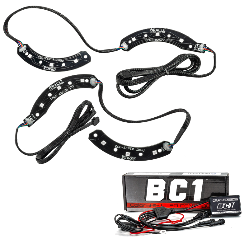 Oracle 14-15 Chevy Camaro RS Headlight DRL Upgrade Kit - ColorSHIFT w/ BC1 Controller - 2622-335