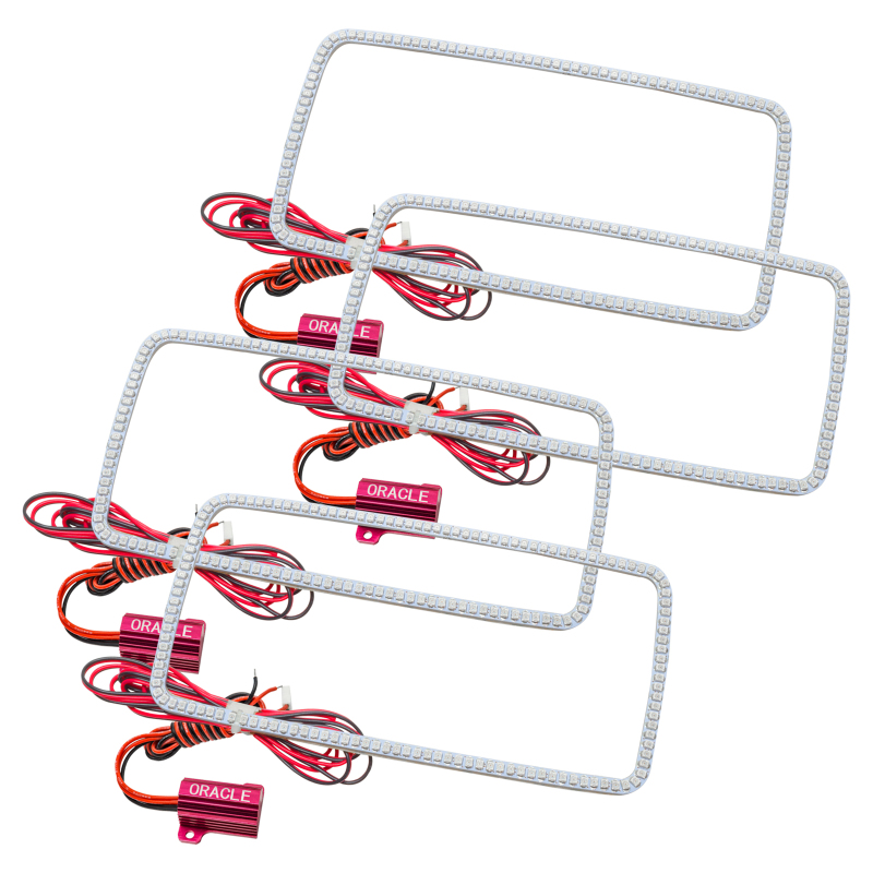 Oracle GMC Sierra 07-13 LED Halo Kit (New Square Ring Design) - White - 2629-001