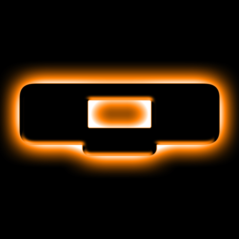 ORACLE Lighting Universal Illuminated LED Letter Badges - Matte Blk Surface Finish - Q - 3141-Q-005