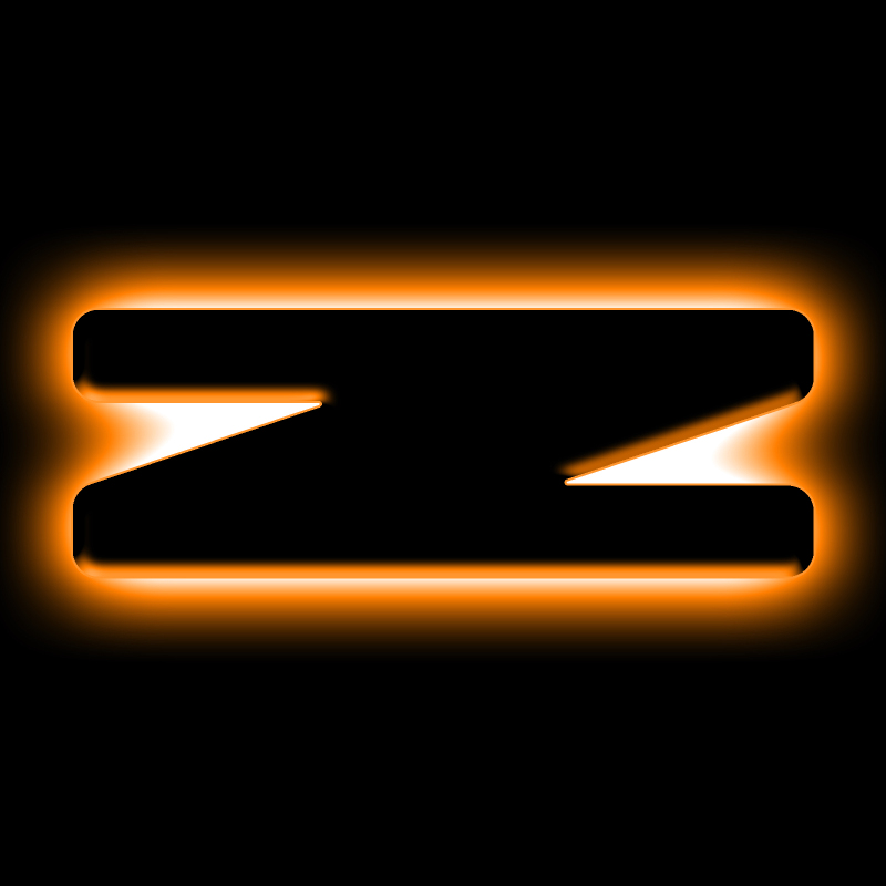 ORACLE Lighting Universal Illuminated LED Letter Badges - Matte Blk Surface Finish - Z - 3141-Z-005