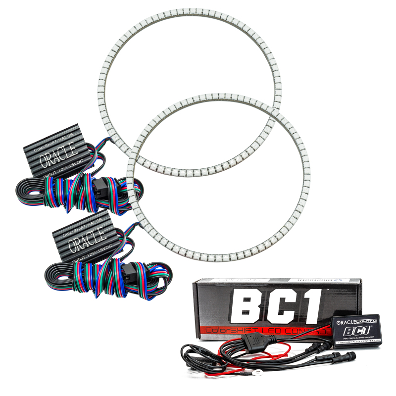 Oracle Jeep Wrangler TJ 97-06 LED Waterproof Halo Kit - ColorSHIFT w/ BC1 Controller - 3947-335