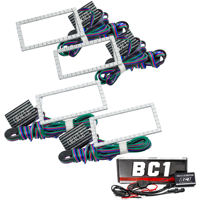 Oracle Ford F-150 15-17 Projector Headlight Halo Kit - ColorSHIFT w/ BC1 Controller - 3957-335