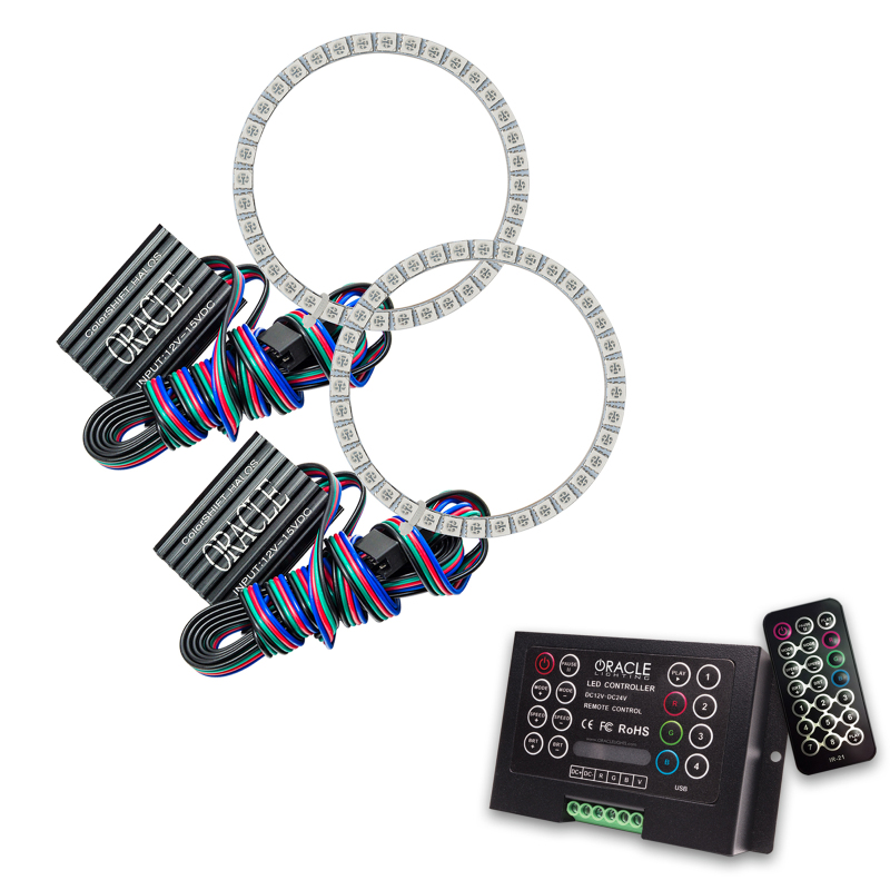 Oracle Mitsubishi Lancer/Evo 08-16 Halo Kit - HID Proj. - ColorSHIFT w/ 2.0 Controller - 3979-333