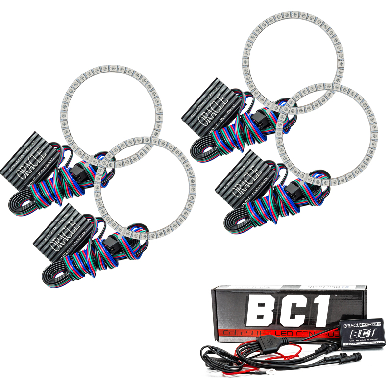 Oracle Chevrolet Silverado 15-20 2500 Halo Kit - ColorSHIFT w/ BC1 Controller - 3993-335