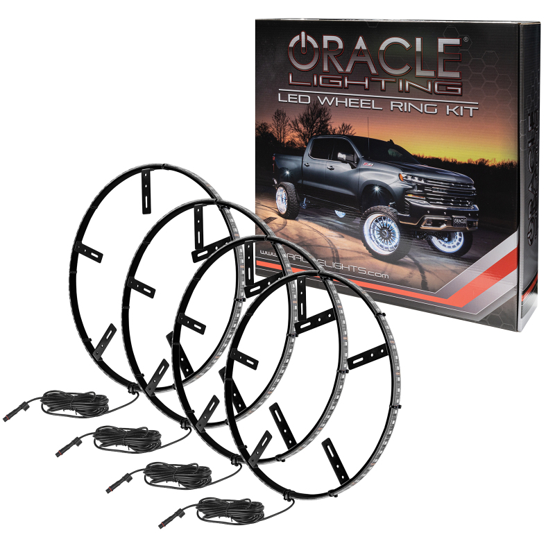 Oracle LED Illuminated Wheel Rings - Double LED - Blue - 4228-002