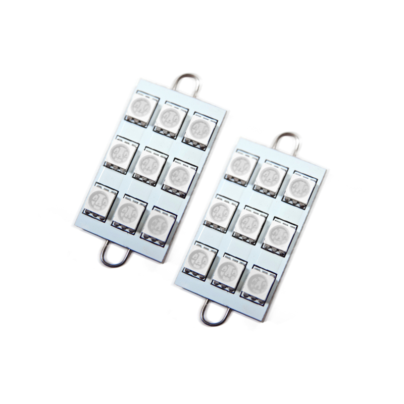 Oracle 44MM 6 LED 3 Chip - Loop Festoon Bulbs (Pair) - Red - 5209-003