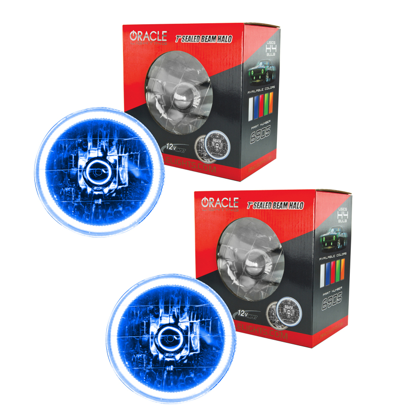 Oracle Lighting 97-06 Jeep Wrangler TJ Pre-Assembled LED Halo Headlights - 7081-002