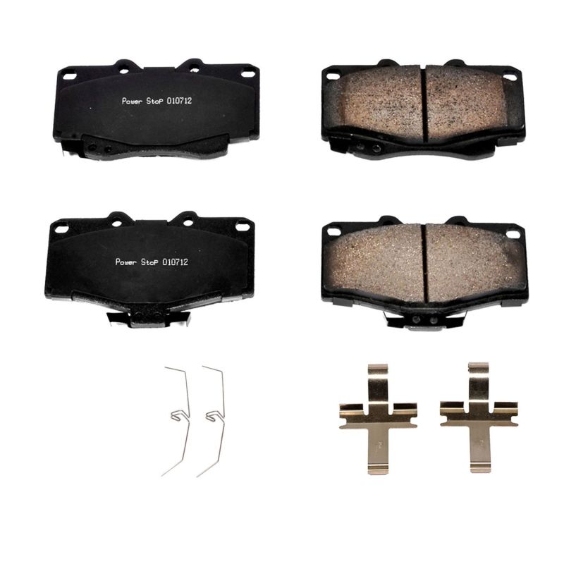 Power Stop 96-02 Toyota 4Runner Front Z17 Evolution Ceramic Brake Pads w/Hardware - 17-436 Power Stop 96-02 Toyota 4Runner Front Z17 Evolution Ceramic Brake Pads w/Hardware - 17-436