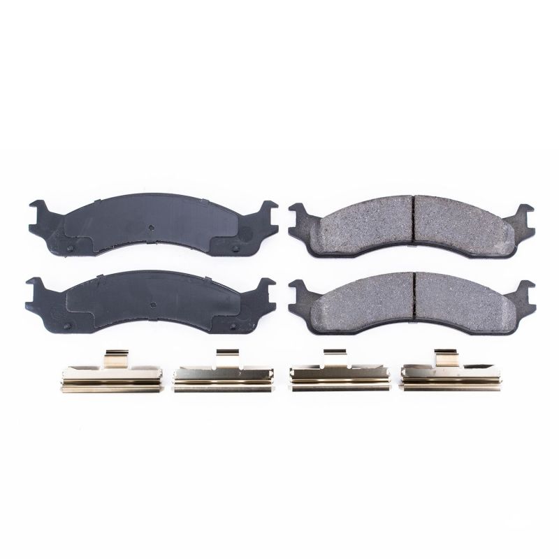 Power Stop 1998 Dodge B2500 Front Z17 Evolution Ceramic Brake Pads w/Hardware - 17-655 Power Stop 1998 Dodge B2500 Front Z17 Evolution Ceramic Brake Pads w/Hardware - 17-655