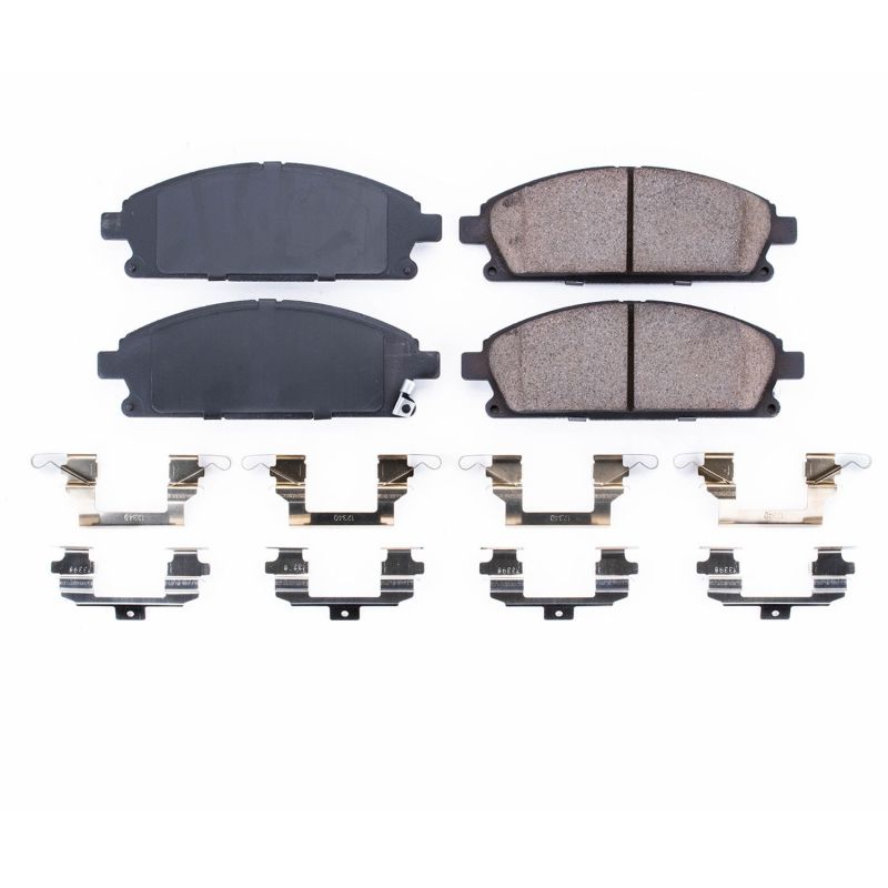Power Stop 03-06 Acura MDX Front Z17 Evolution Ceramic Brake Pads w/Hardware - 17-691 Power Stop 03-06 Acura MDX Front Z17 Evolution Ceramic Brake Pads w/Hardware - 17-691