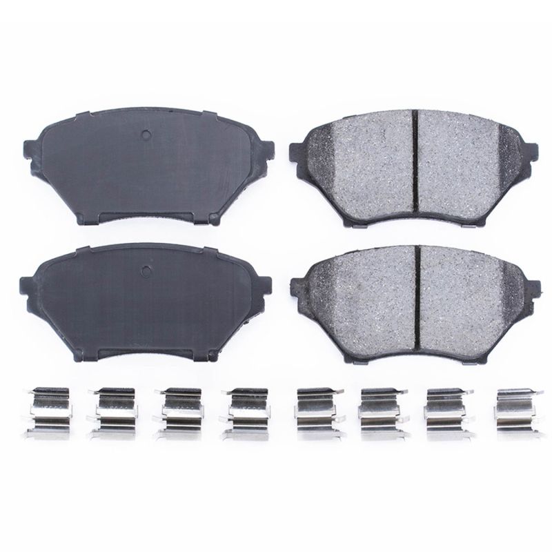 Power Stop 01-05 Mazda Miata Front Z17 Evolution Ceramic Brake Pads w/Hardware - 17-890