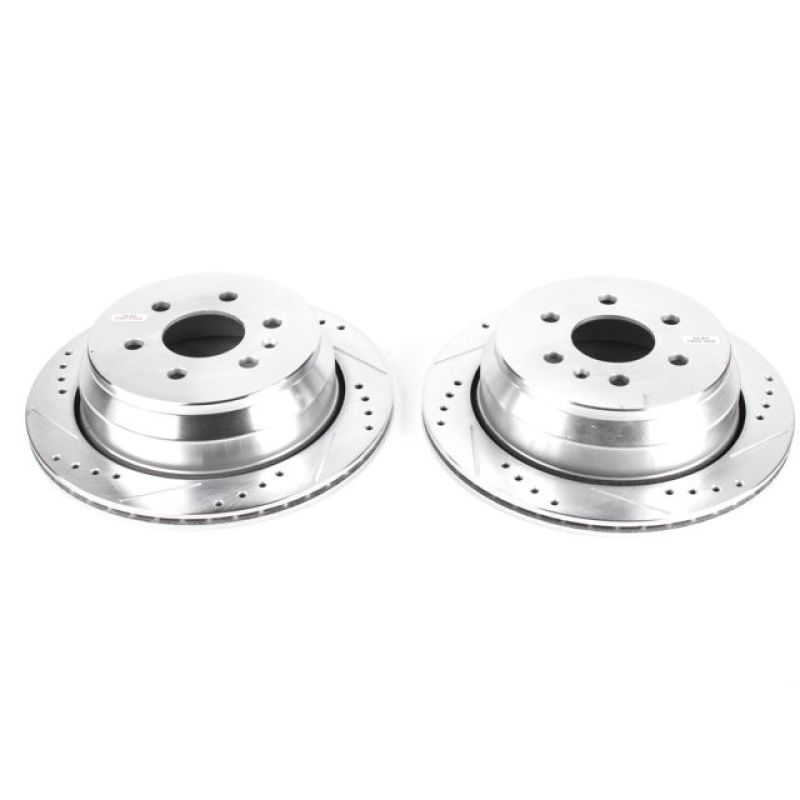 Power Stop 15-19 Chevrolet Colorado Rear Evolution Drilled & Slotted Rotors - Pair - AR82189XPR Power Stop 15-19 Chevrolet Colorado Rear Evolution Drilled & Slotted Rotors - Pair - AR82189XPR