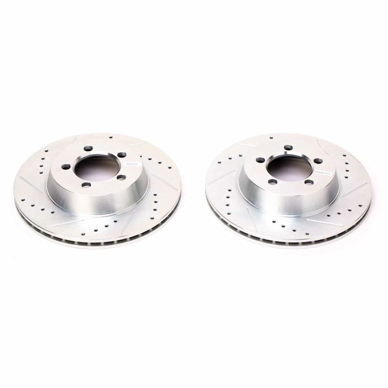 Power Stop 67-72 Dodge Dart Front Evolution Drilled & Slotted Rotors - Pair - AR8305XPR Power Stop 67-72 Dodge Dart Front Evolution Drilled & Slotted Rotors - Pair - AR8305XPR