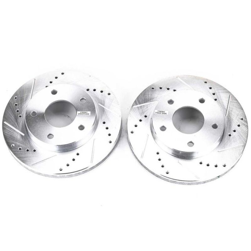 Power Stop 97-05 Chevrolet Blazer Front Evolution Drilled & Slotted Rotors - Pair - AR8638XPR Power Stop 97-05 Chevrolet Blazer Front Evolution Drilled & Slotted Rotors - Pair - AR8638XPR