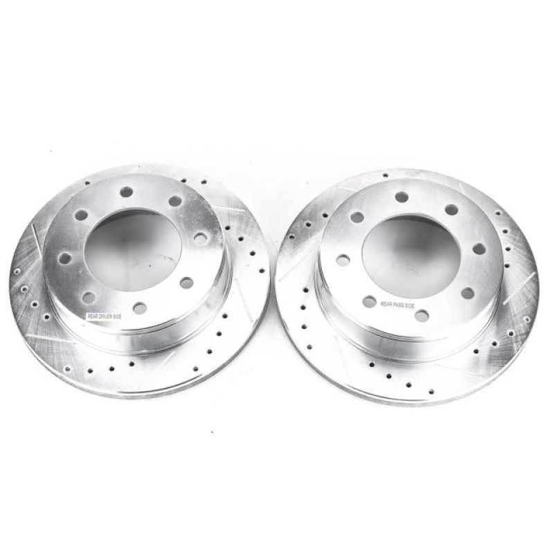 Power Stop 03-19 Chevrolet Express 2500 Rear Evolution Drilled & Slotted Rotors - Pair - AR8643XPR