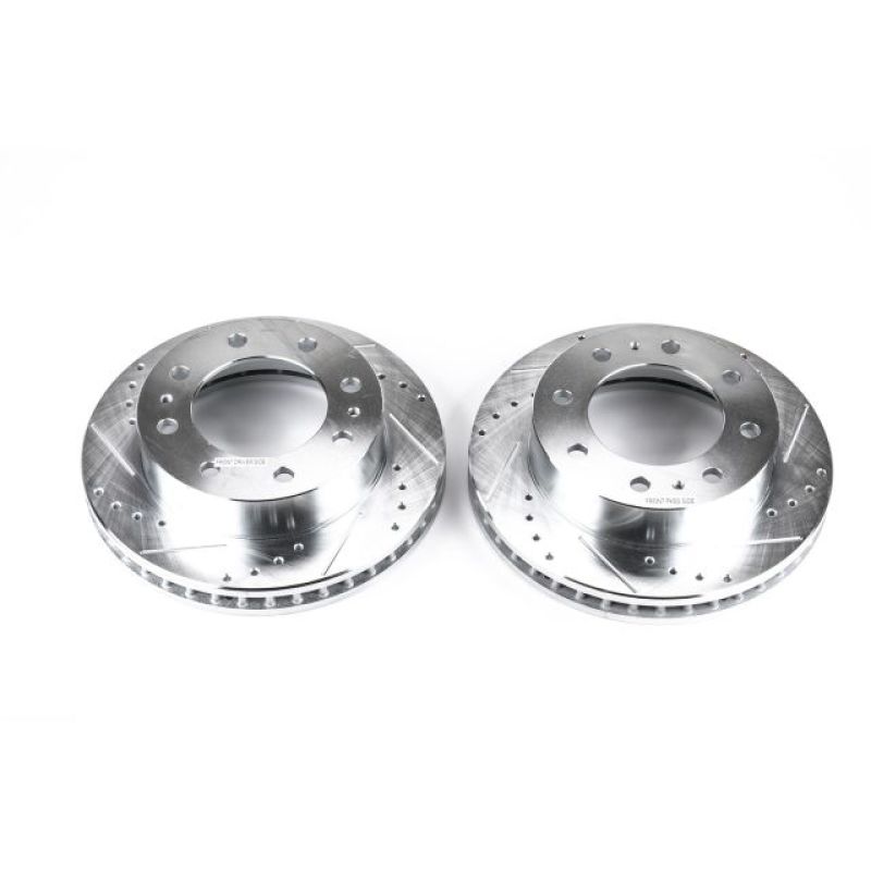 Power Stop 02-04 Chevrolet Avalanche 2500 Front Evolution Drilled & Slotted Rotors - Pair - AR8655XPR