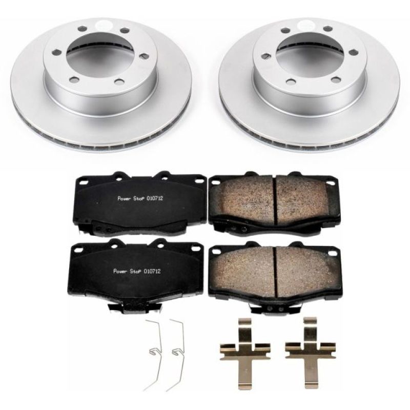 Power Stop 95-02 Toyota 4Runner Front Z17 Evolution Geomet Coated Brake Kit - CRK1233