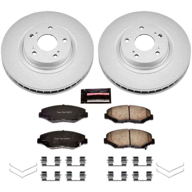 Power Stop 13-15 Acura ILX Front Z17 Evolution Geomet Coated Brake Kit - CRK3055