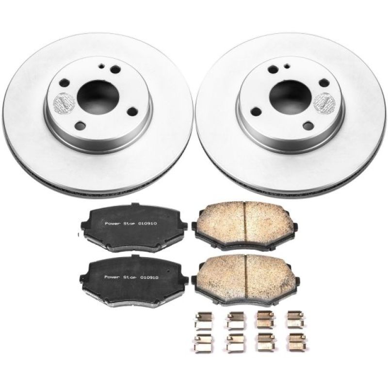 Power Stop 94-97 Mazda Miata Front Z17 Evolution Geomet Coated Brake Kit - CRK793 Power Stop 94-97 Mazda Miata Front Z17 Evolution Geomet Coated Brake Kit - CRK793