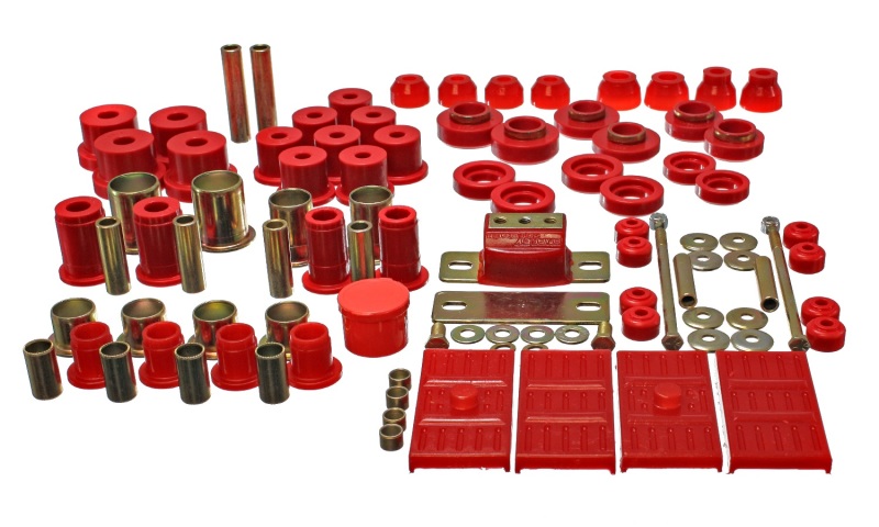 Energy Suspension 67-69 Chevrolet Camaro (w/mono leaf springs) Red Hyper-flex Master Bushing Set - 3.18119R