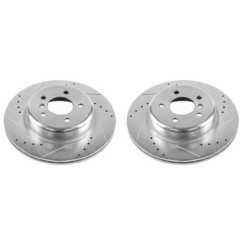 Power Stop 11-16 BMW 528i Rear Evolution Drilled & Slotted Rotors - Pair - EBR1235XPR Power Stop 11-16 BMW 528i Rear Evolution Drilled & Slotted Rotors - Pair - EBR1235XPR