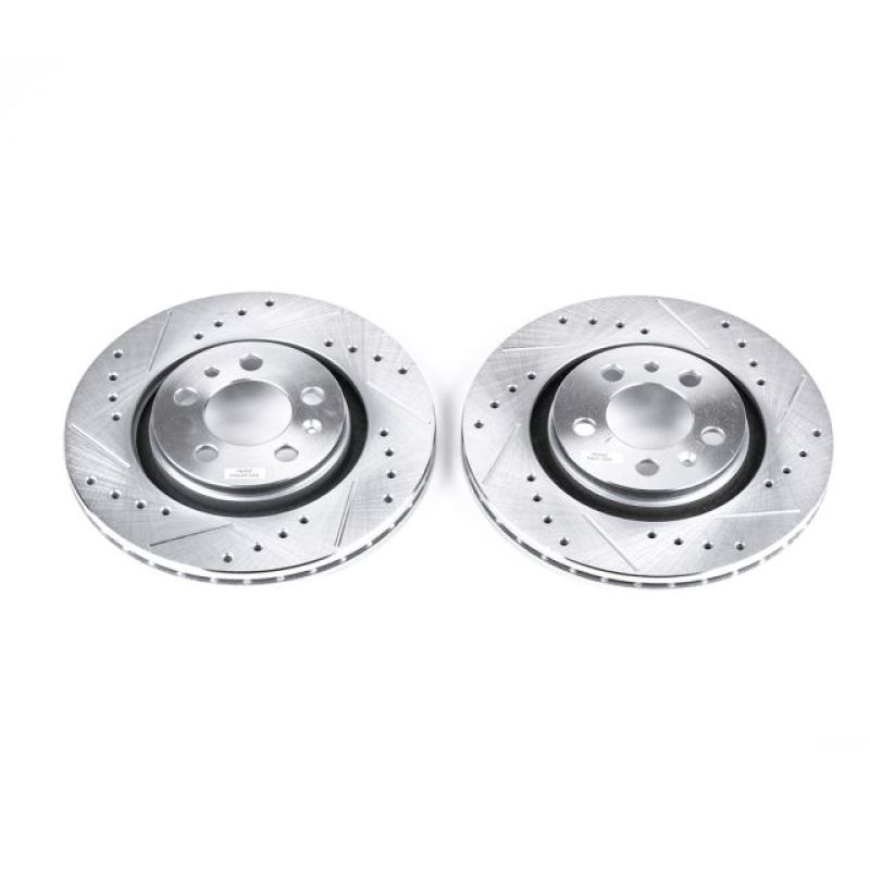 Power Stop 98-06 Volkswagen Beetle Front Evolution Drilled & Slotted Rotors - Pair - EBR615XPR