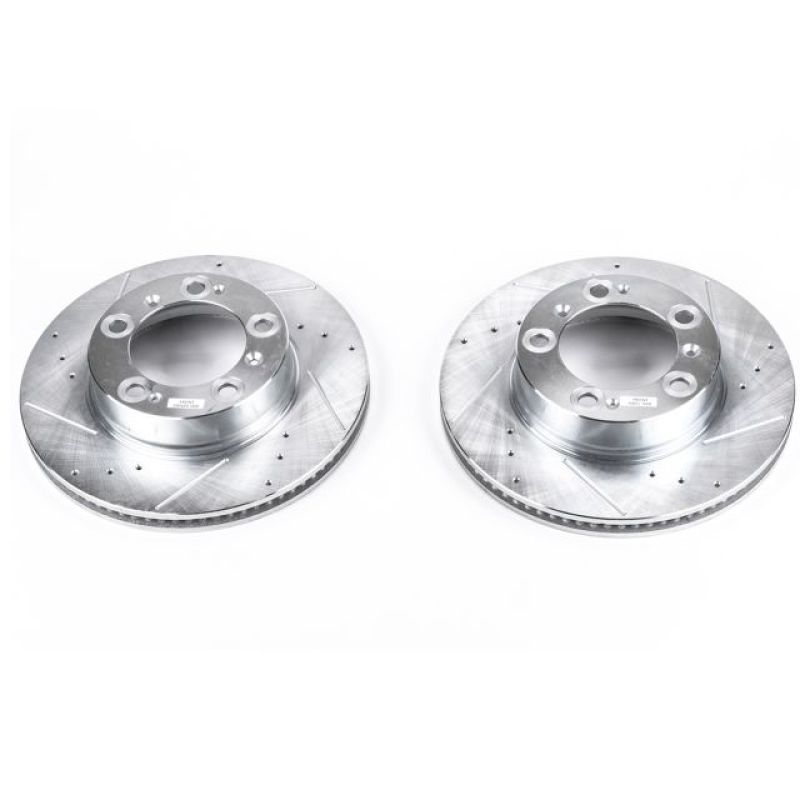 Power Stop 97-04 Porsche Boxster Front Evolution Drilled & Slotted Rotors - Pair - EBR620XPR