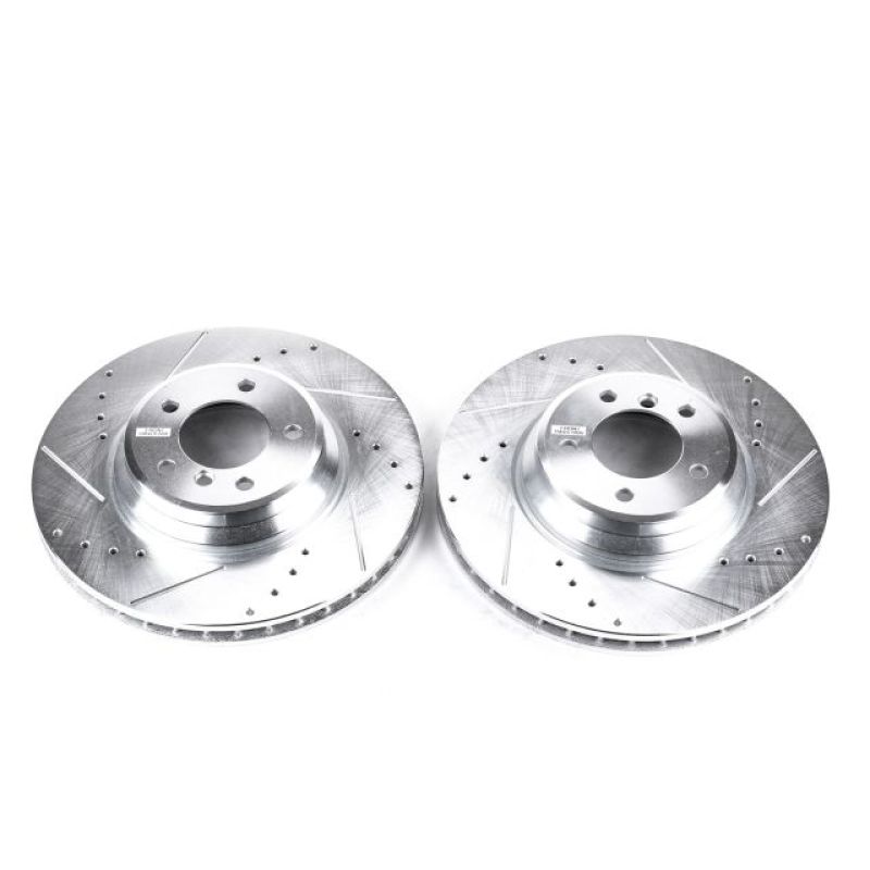 Power Stop 09-11 BMW 335d Front Evolution Drilled & Slotted Rotors - Pair - EBR850XPR Power Stop 09-11 BMW 335d Front Evolution Drilled & Slotted Rotors - Pair - EBR850XPR