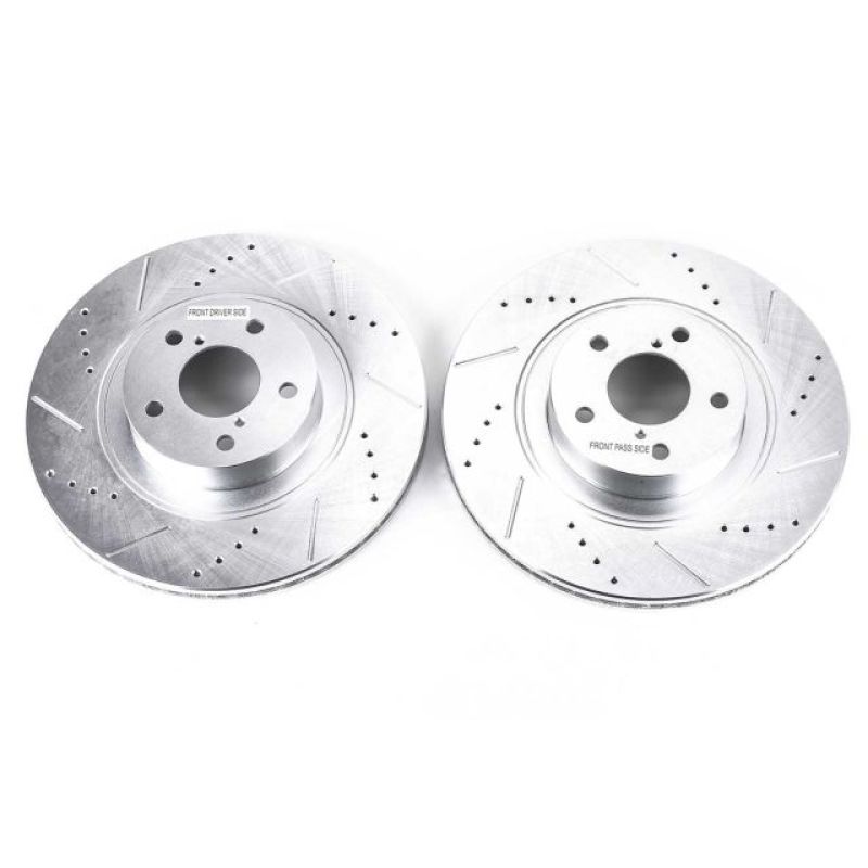 Power Stop 13-16 Scion FR-S Front Evolution Drilled & Slotted Rotors - Pair - JBR1165XPR Power Stop 13-16 Scion FR-S Front Evolution Drilled & Slotted Rotors - Pair - JBR1165XPR