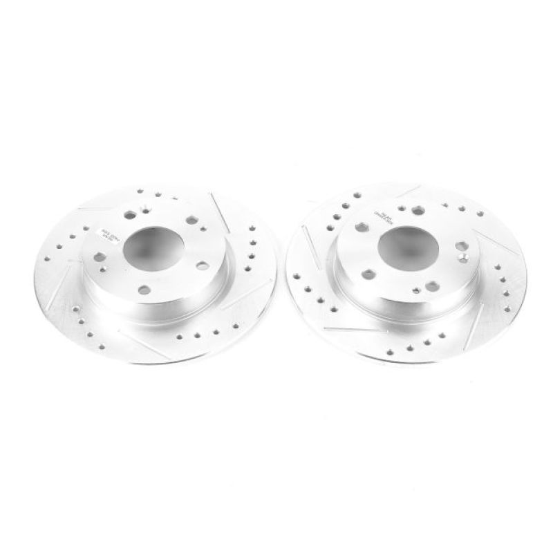 Power Stop 16-19 Honda Civic Rear Evolution Drilled & Slotted Rotors - Pair - JBR1728XPR