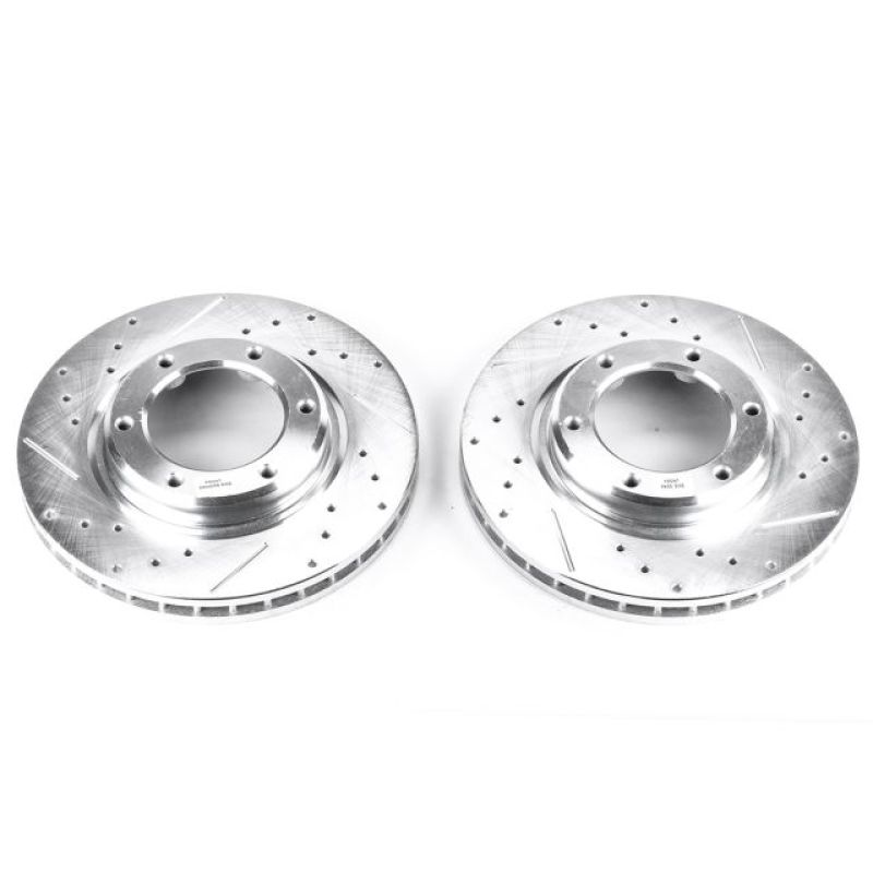 Power Stop 96-97 Lexus LX450 Front Evolution Drilled & Slotted Rotors - Pair - JBR742XPR Power Stop 96-97 Lexus LX450 Front Evolution Drilled & Slotted Rotors - Pair - JBR742XPR
