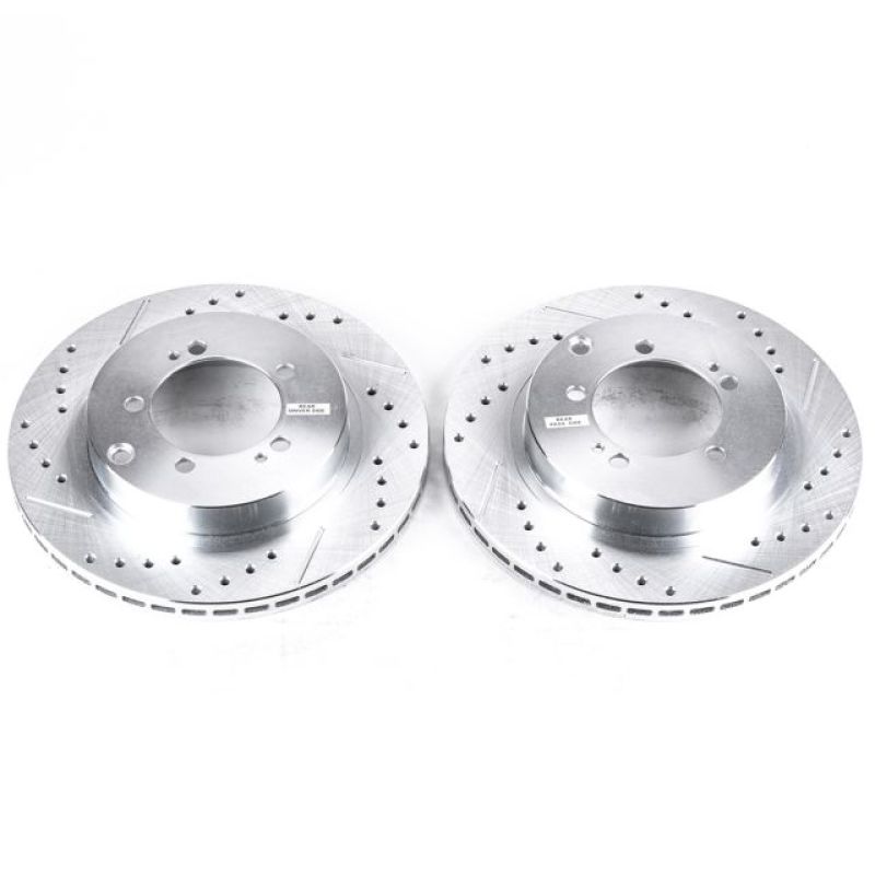 Power Stop 94-96 Dodge Stealth Rear Evolution Drilled & Slotted Rotors - Pair - JBR786XPR