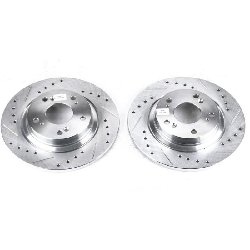 Power Stop 00-09 Honda S2000 Rear Evolution Drilled & Slotted Rotors - Pair - JBR928XPR