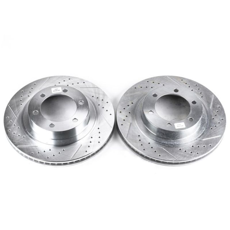 Power Stop 03-09 Lexus GX470 Front Evolution Drilled & Slotted Rotors - Pair - JBR975XPR