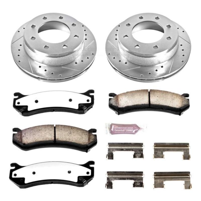 Power Stop 01-03 Chevrolet Silverado 1500 HD Rear Z36 Truck & Tow Brake Kit - K2036-36 Power Stop 01-03 Chevrolet Silverado 1500 HD Rear Z36 Truck & Tow Brake Kit - K2036-36