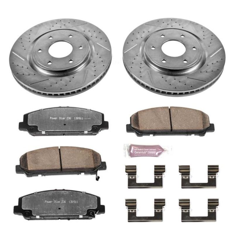 Power Stop 06-07 Infiniti QX56 Front Z36 Truck & Tow Brake Kit - K2909-36